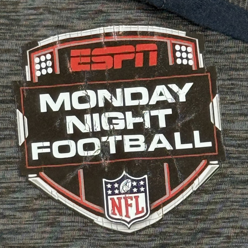 ESPN Monday Night Football Shirt Mens XL Gray NFL Football Quarter Zip Pullover - Picture 2 of 13